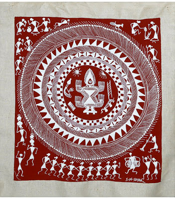 indian-folk-art-tribal-art-paintings-styles-Tribal-Folk-Art-Warli