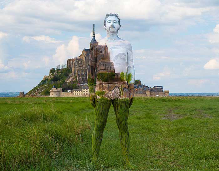 nude-body-painting-background-man-castle