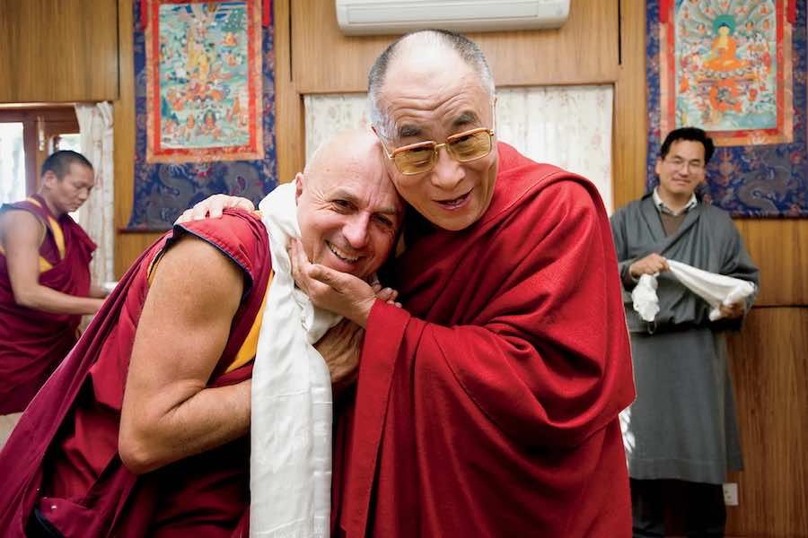 माथ्यु रिका (Matthieu Ricard) with Dalai Lama